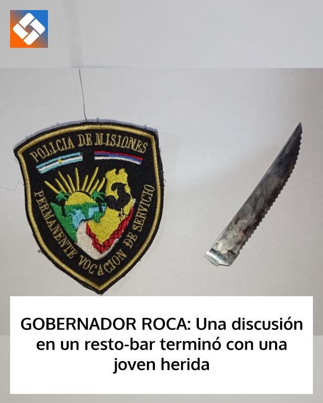 GOBERNADOR ROCA: Una discusión en un resto-bar terminó con una joven herida
