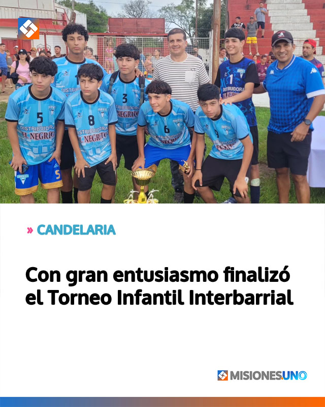 CANDELARIA: Con gran entusiasmo finalizó el Torneo Infantil Interbarrial
