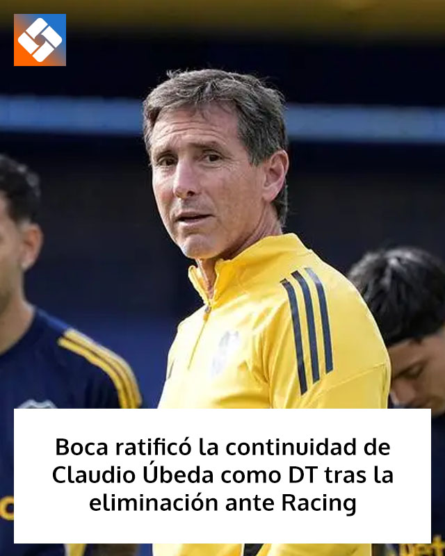 Boca ratificó la continuidad de Claudio Úbeda como DT tras la eliminación ante Racing