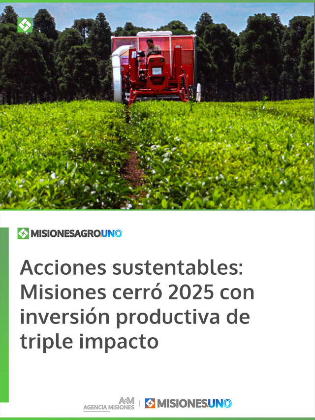 Acciones sustentables: Misiones cerró 2025 con inversión productiva de triple impacto