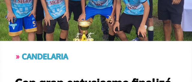 CANDELARIA: Con gran entusiasmo finalizó el Torneo Infantil Interbarrial