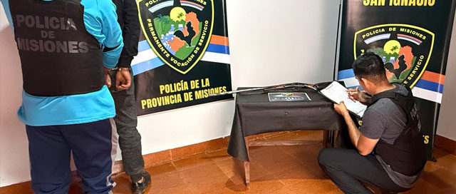SAN IGNACIO: Detuvieron a un joven que intentaba vender un arma ilegal por redes sociales