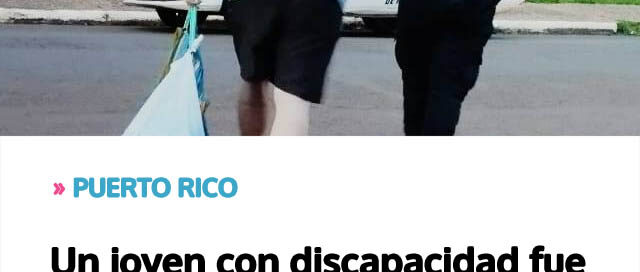 Un joven con discapacidad fue restituido a su madre tras ser hallado desorientado en la vía pública