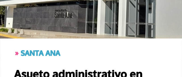 Asueto administrativo en vísperas de Navidad y Año Nuevo