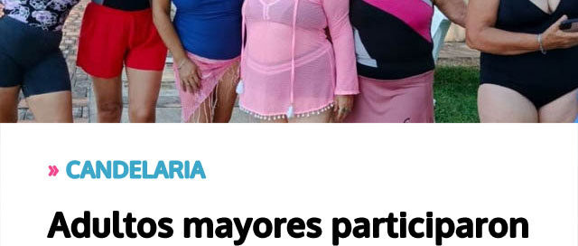 Adultos mayores participaron del segundo día de la colonia en el Yabebirí