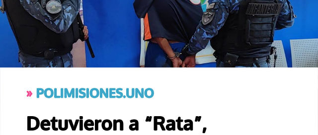 Detuvieron a “Rata”, sospechoso de múltiples robos y con una motocicleta robada en su poder