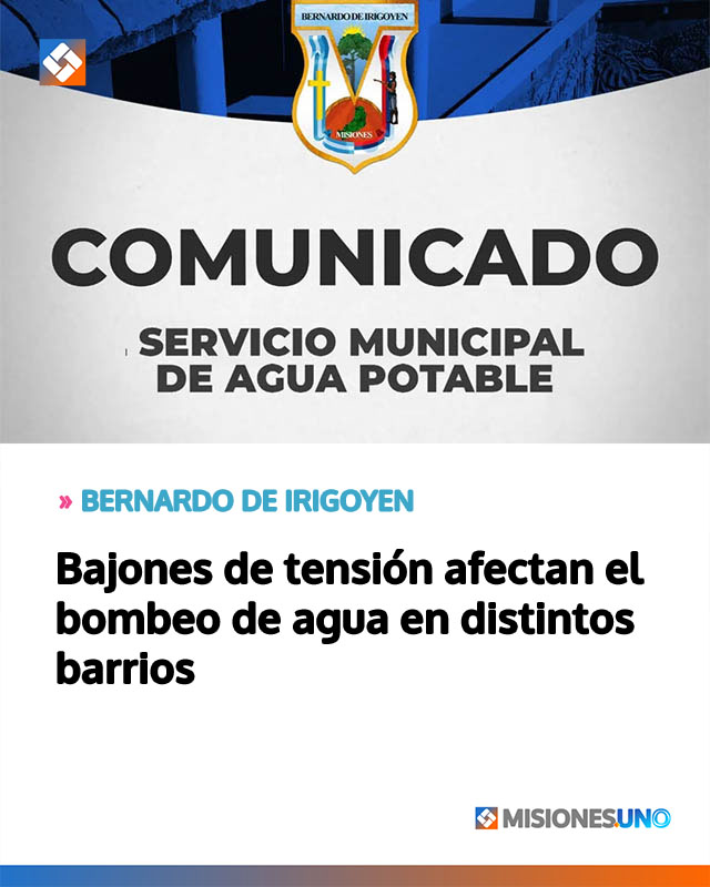 Bajones de tensión afectan el bombeo de agua en distintos barrios