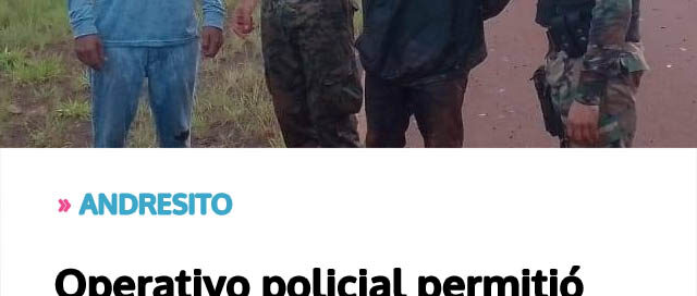 Operativo policial permitió hallar a un joven que se había extraviado en el monte