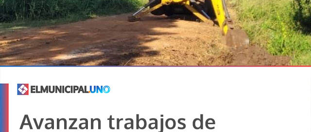 Avanzan trabajos de zanjeo y arreglo de calles en el barrio Belgrano de Candelaria